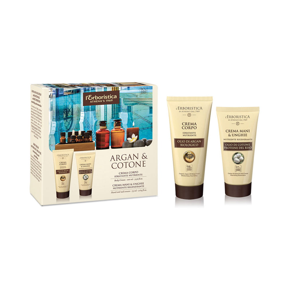 Argan & Cotone Cofanetto corpo_8002842106621_L'Erboristica