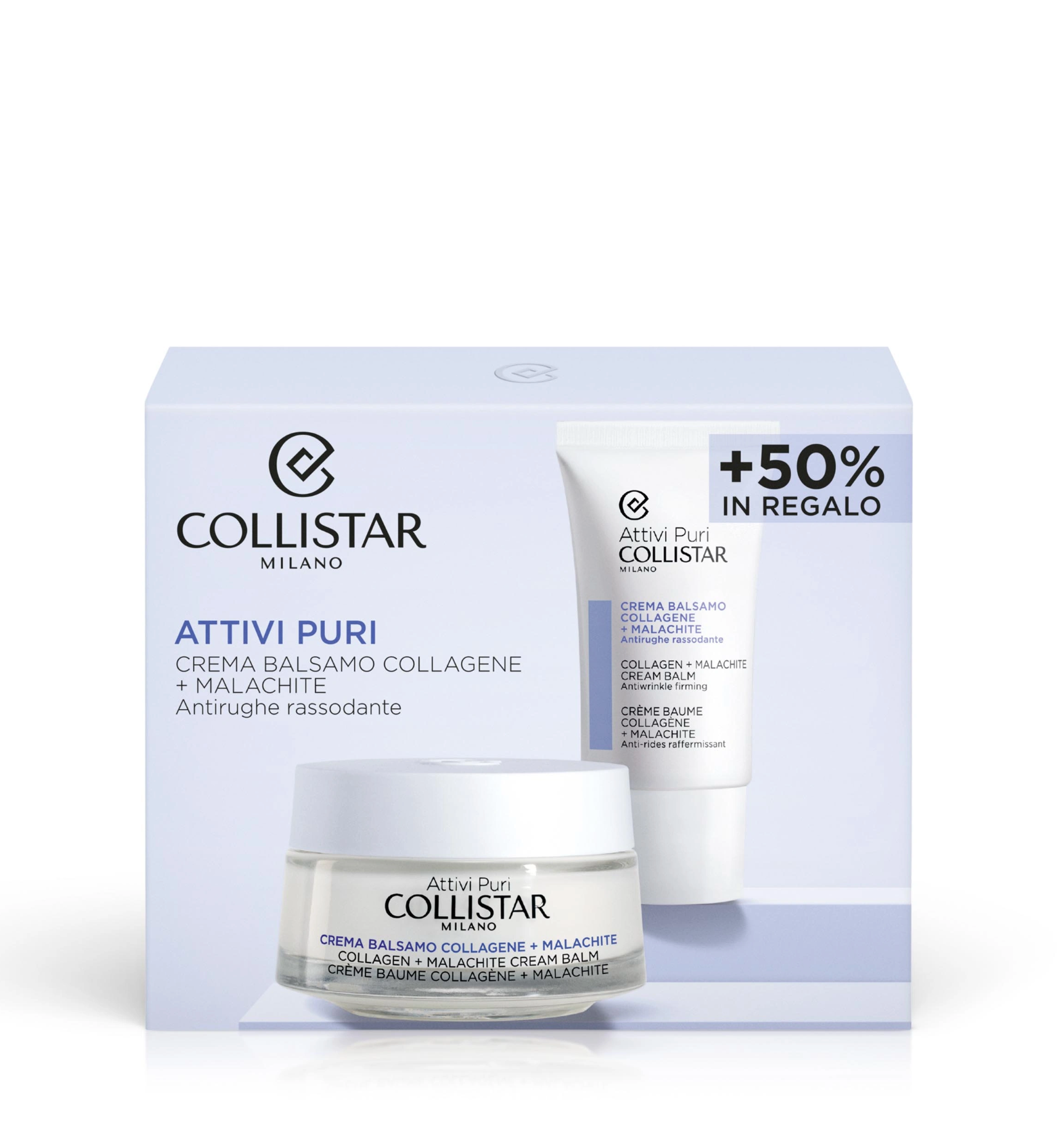 Attivi Puri Crema balsamo collagene + Malachite Cofanetto_8015150219389_Collistar-2