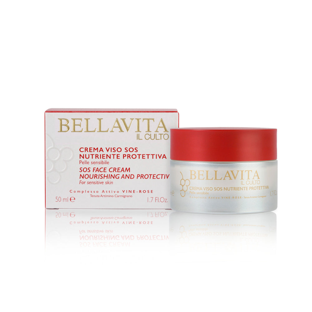Carmignano Vine-rose Crema Viso SOS Nutriente Protettiva pelle Sensibile_8050450434209_Bellavita-2
