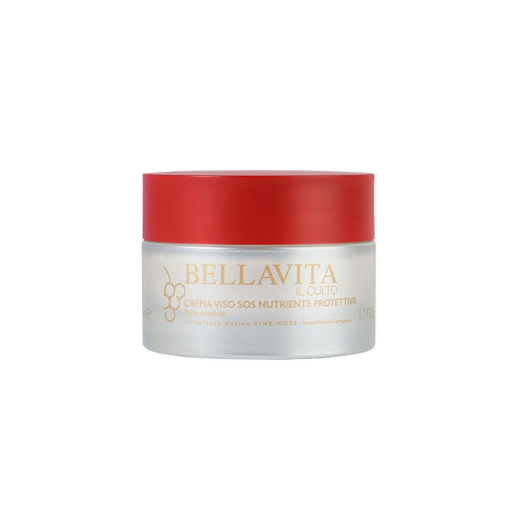 Carmignano Vine-rose Crema Viso SOS Nutriente Protettiva pelle Sensibile_8050450434209_Bellavita
