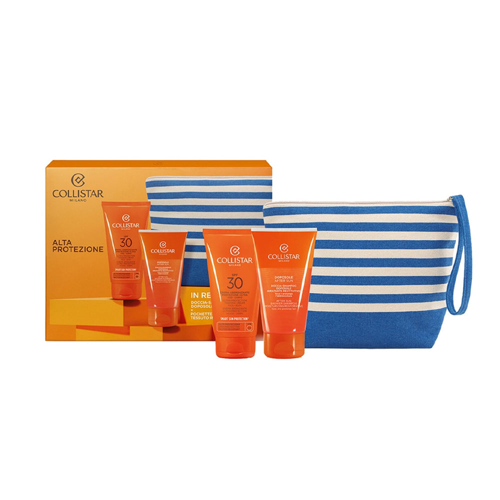 Cofanetto crema abbronzante protezione Ultra Viso-corpo SPF30_8015150262620_Collistar