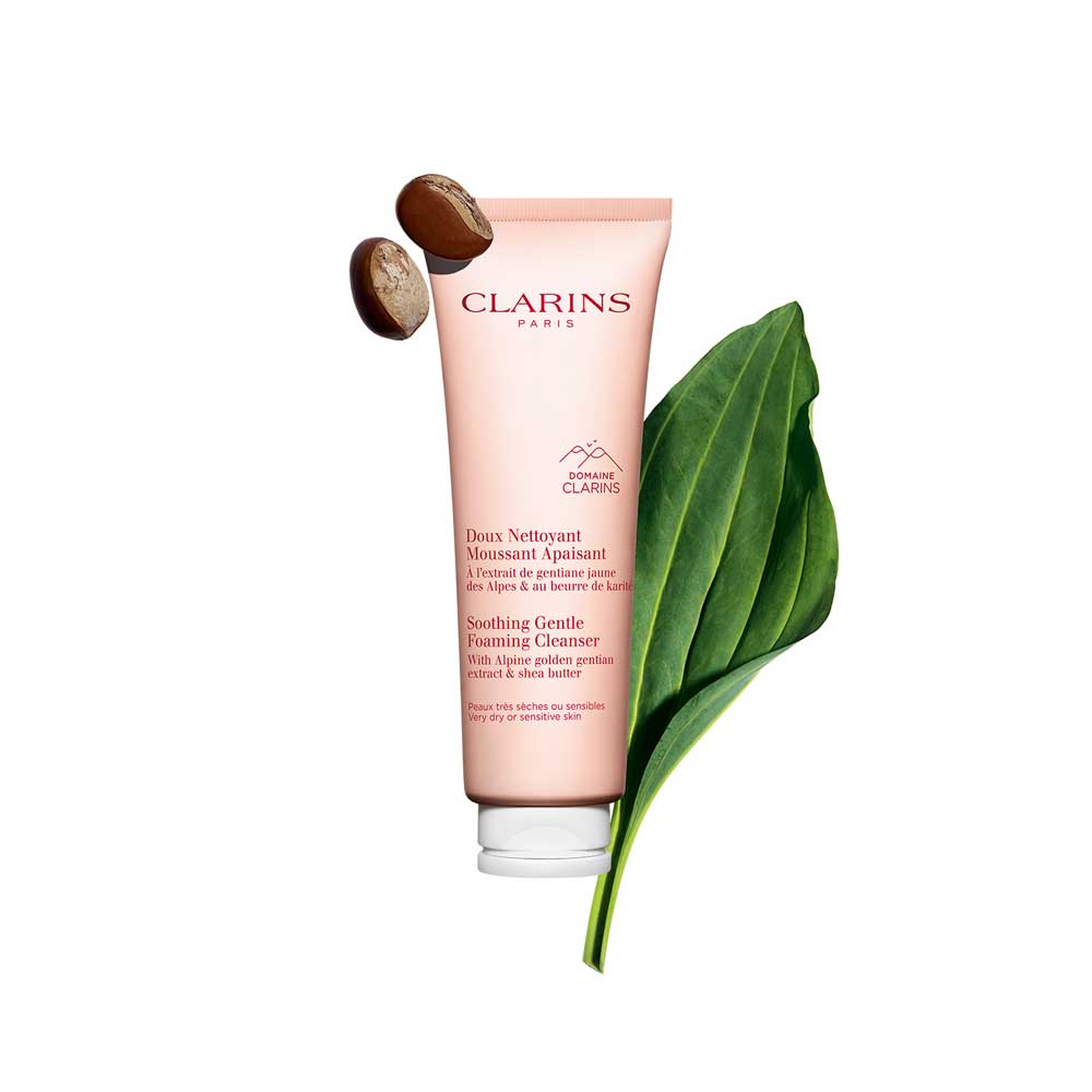 Detergente Schiumogeno Lenitivo con estratti di erbe alpine_3666057216480_Clarins-2