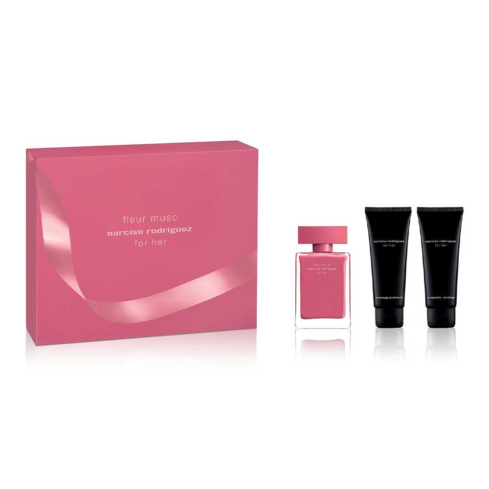 For Her Fleur Musc Eau de parfum Cofanetto regalo con Latte corpo e Docciaschiuma_3423478951051_Narciso Rodriguez