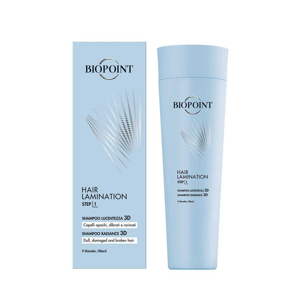 Hair Lamination Step 1 Shampoo lucentezza 3D_8052862413223_Biopoint-2