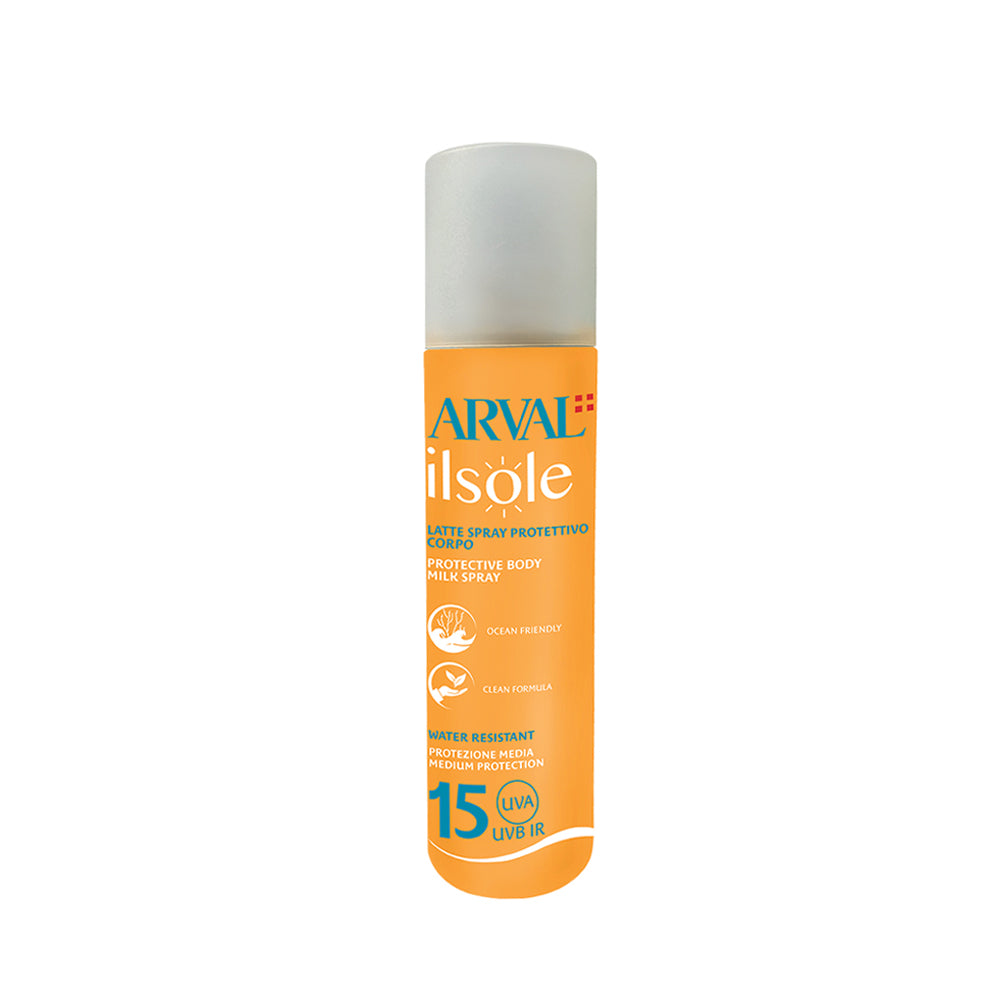 Il Sole Latte Spray protettivo corpo SPF15 Water Resistant_8025935115485_Arval