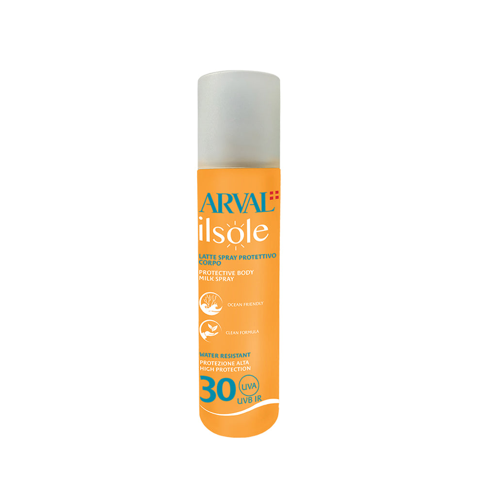 Il Sole Latte Spray protettivo corpo SPF30 Water Resistant_8025935115492_Arval