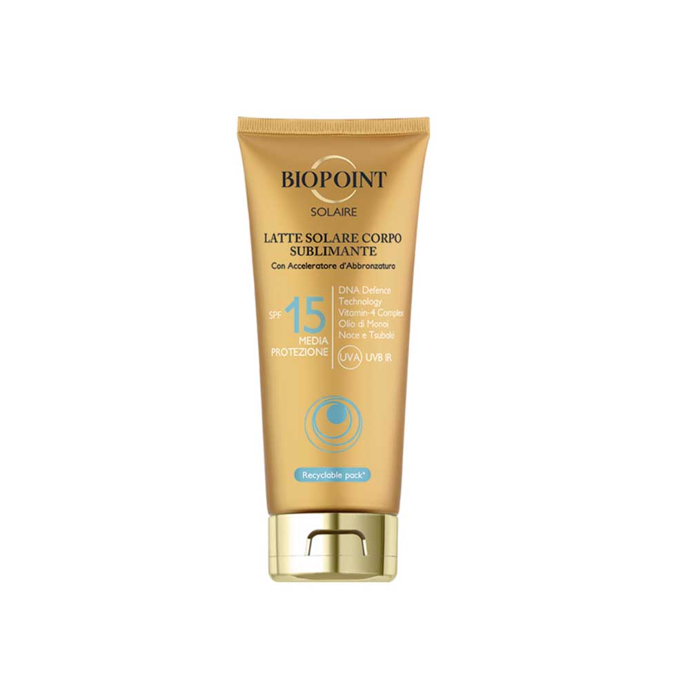 Latte solare corpo sublimante SPF15_8050507530366_Biopoint