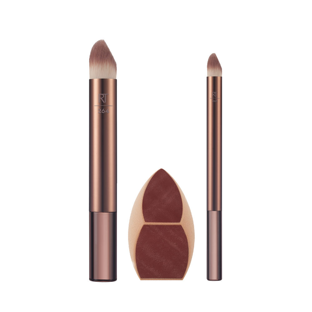 Makeupsaver Spugnetta per trucco + Pennelli Trio_079625440867_Real Techniques