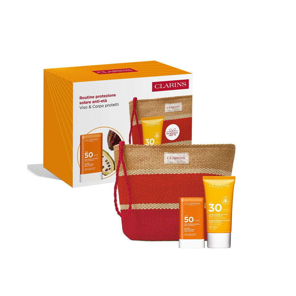 Routine protezione solare anti-età Kit Protezione con Stick Solare_3666057401565_Clarins