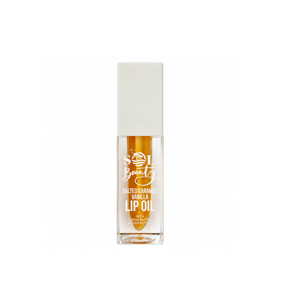 Salted Caramel Vanilla Lip Oil_5013692278119_Sol Beauty