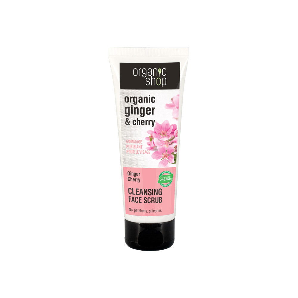 Scrub-detergente viso Ciliegia & Zenzero_4744183012202_Organic Shop