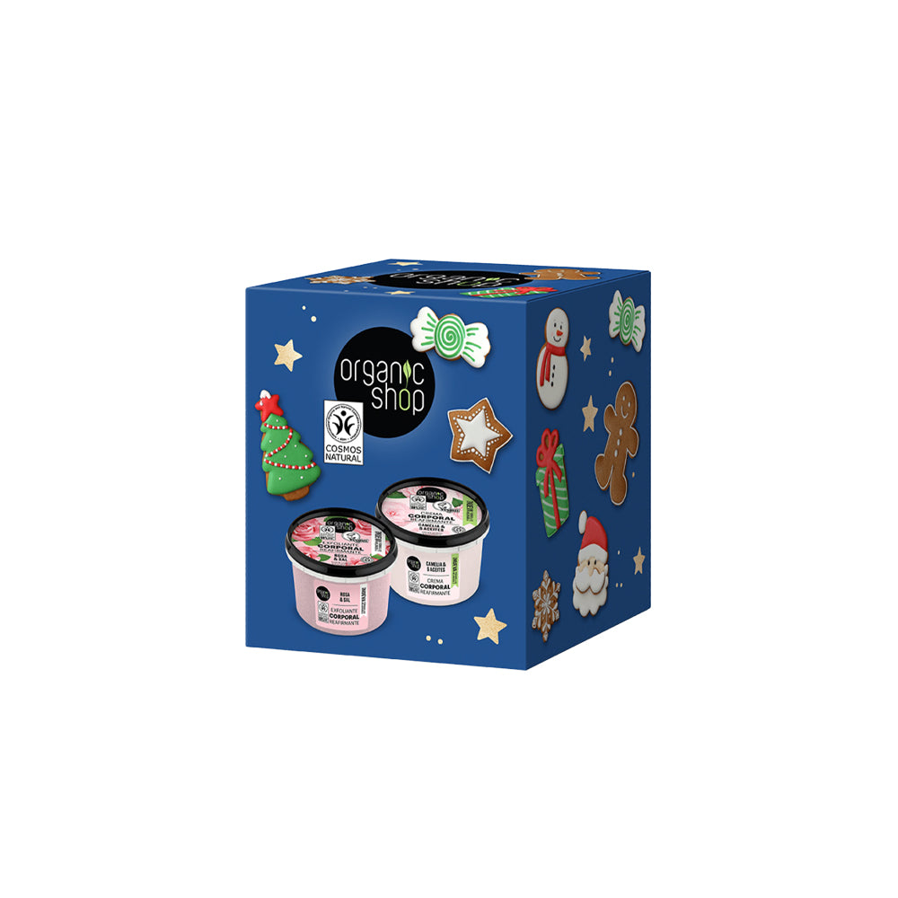 Scrub alla rosa + Crema alla Camelia Gift set_8059340270118_Organic Shop