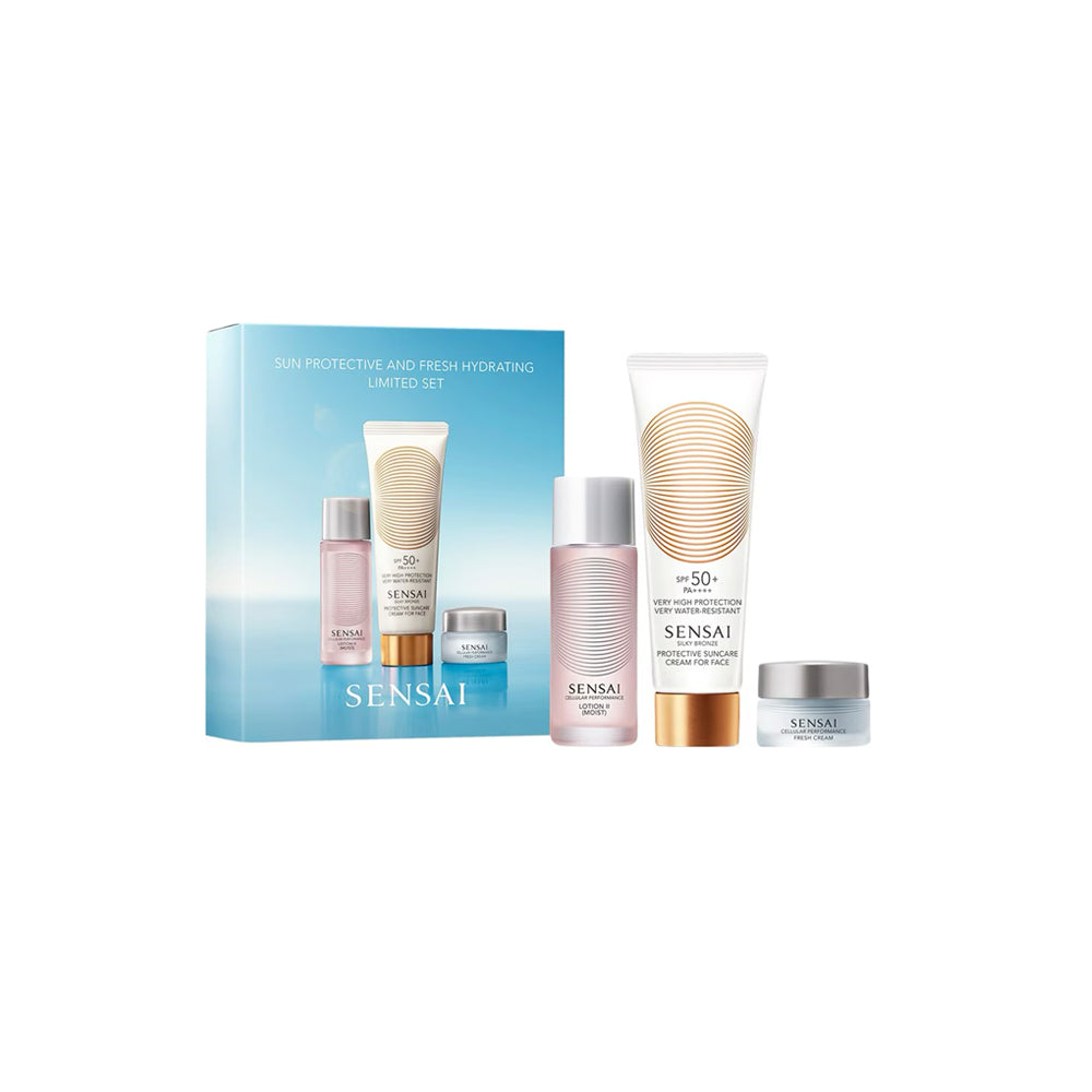 Silky Bronze Sun Protective and Fresh Hydrating Limited Set_4973167019887_Sensai