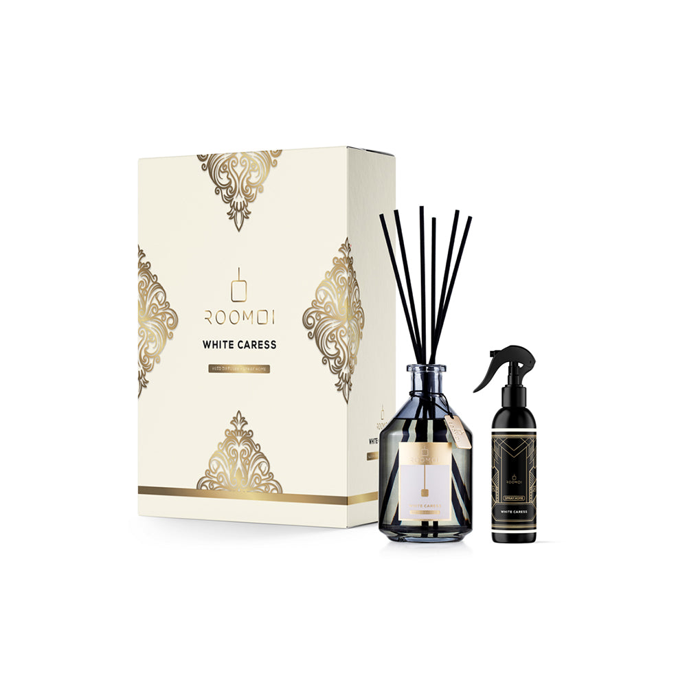 White Caress Profumo per Ambiente + Spray Home Kit Regalo_8055035742618_Roomoi