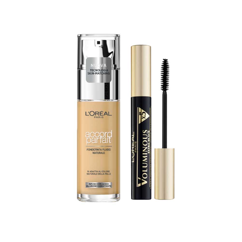 Accord Parfait Fondotinta + Mascara Voluminous_8054800582060_L'Oreal
