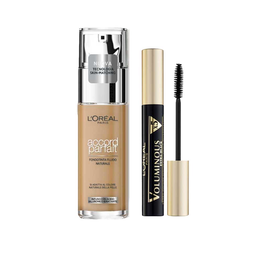 Accord Parfait Fondotinta + Mascara Voluminous_8054800582084_L'Oreal