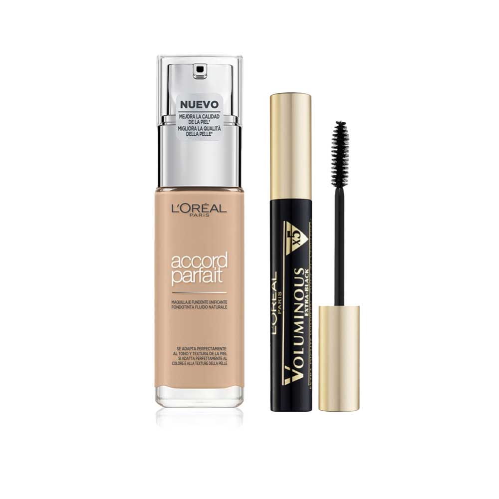 Accord Parfait Fondotinta + Mascara Voluminous_8054800582244_L'Oreal