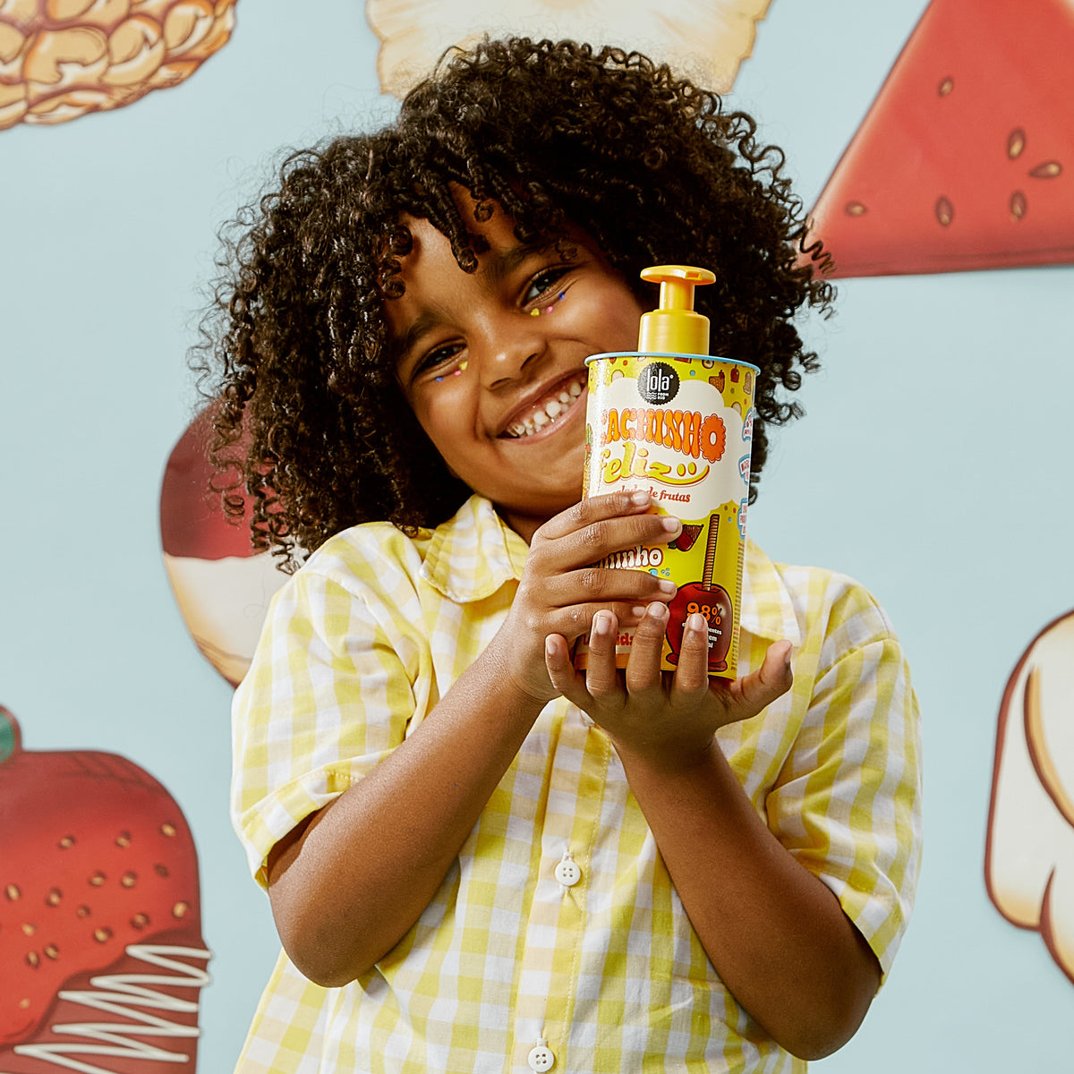 Cachinho Feliz Salada de Frutas Crema Styling Kids_7899572814084_Lola Rio-2