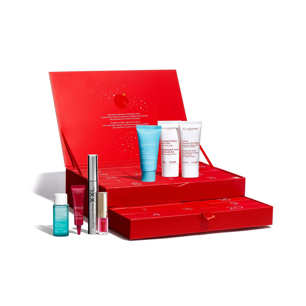 Calendario dell'Avvento 24 giorni Clarins 2025_3666057389849_Clarins