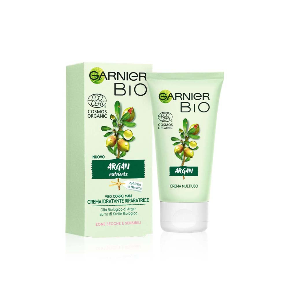 Crema idratante riparatrice: viso corpo e mani argan nutriente_3600542196772_Garnier-2