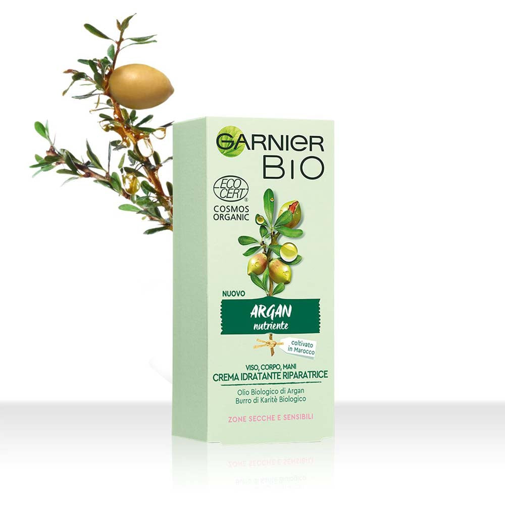 Crema idratante riparatrice: viso corpo e mani argan nutriente_3600542196772_Garnier-4