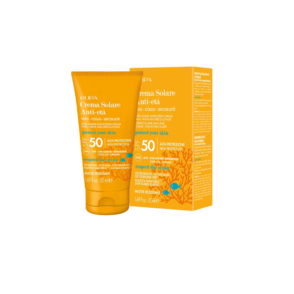 Crema solare Anti-età Viso Collo e Decolleté_8011607361298_Pupa-2
