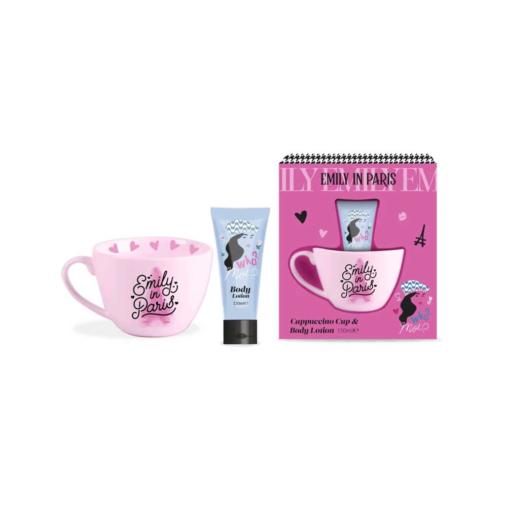 Emily in Paris Cappuccino Cup & Body Lotion Kit_5013692277594_Franco Zarri