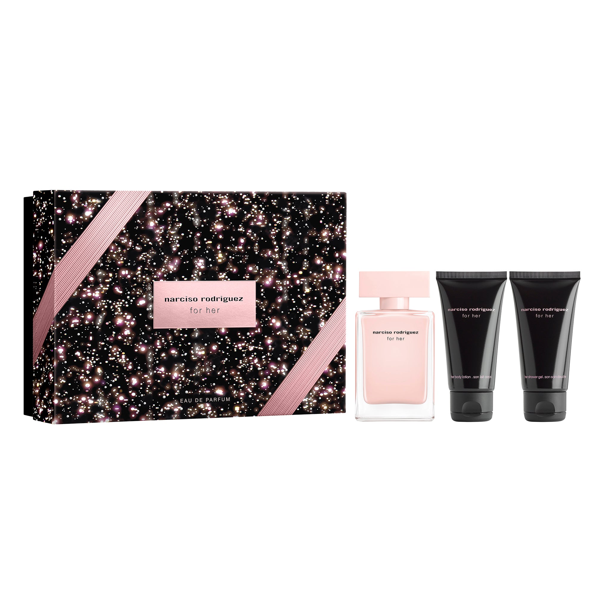 For Her Eau de Parfum Gift Set con Bagnoschiuma_3423222110758_Narciso Rodriguez