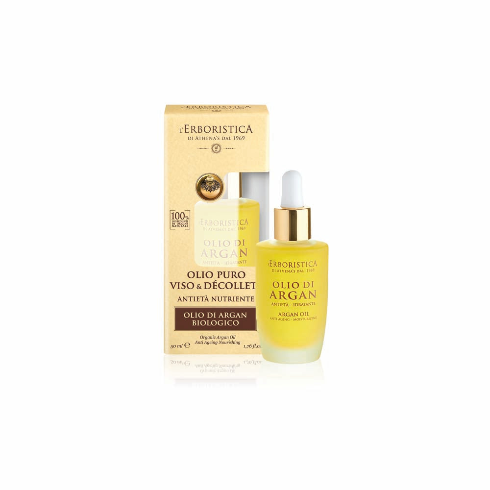 Olio viso e décolleté Argan Biologico 100% Naturale_8002842170127_L'Erboristica