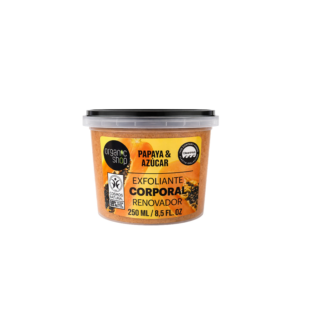 Papaya & Sugar Body Scrub 250ml_4743318166841_Organic Shop