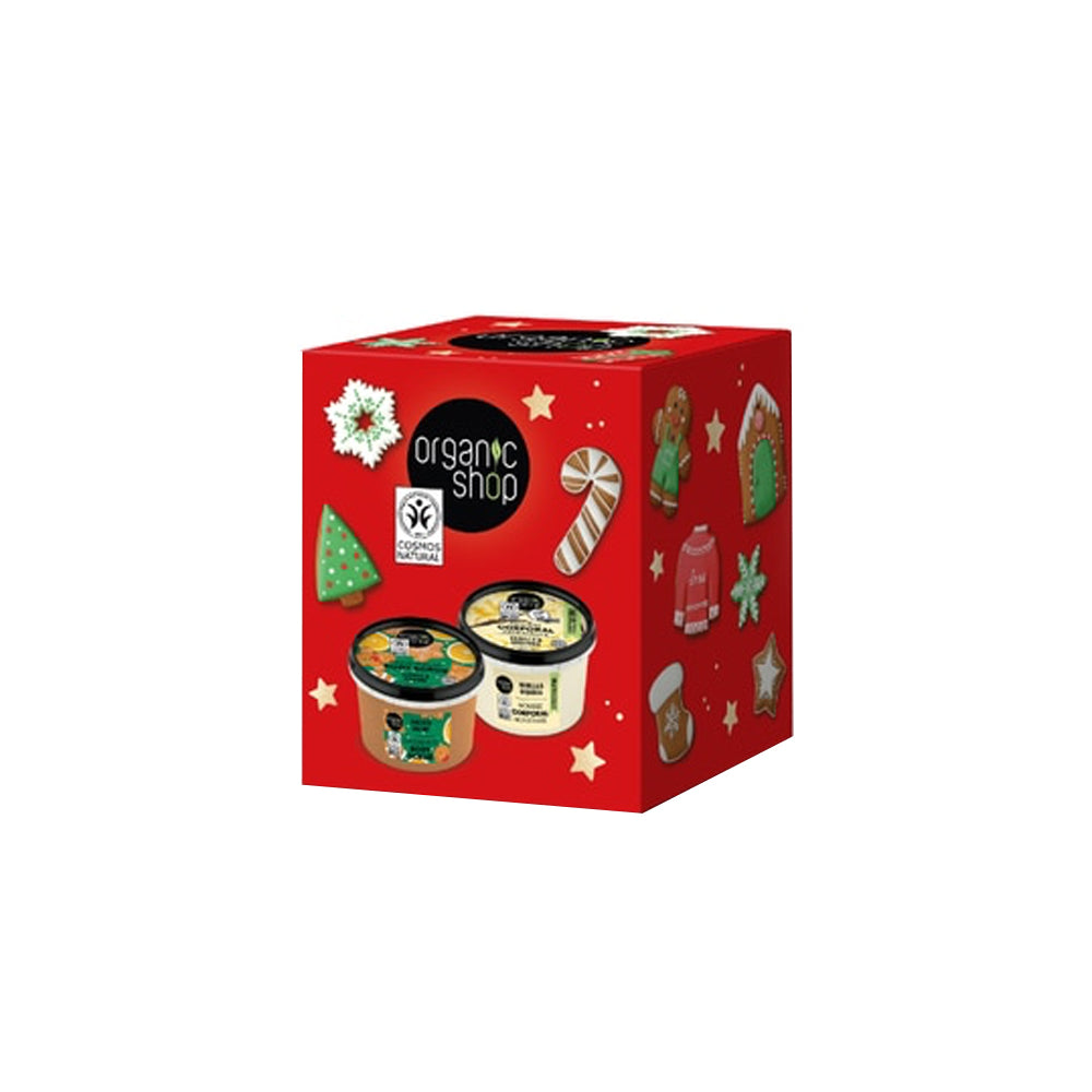 Scrub Pan di Zenzero e Arancia + Crema alla Vaniglia Gift set_8059340270088_Organic Shop