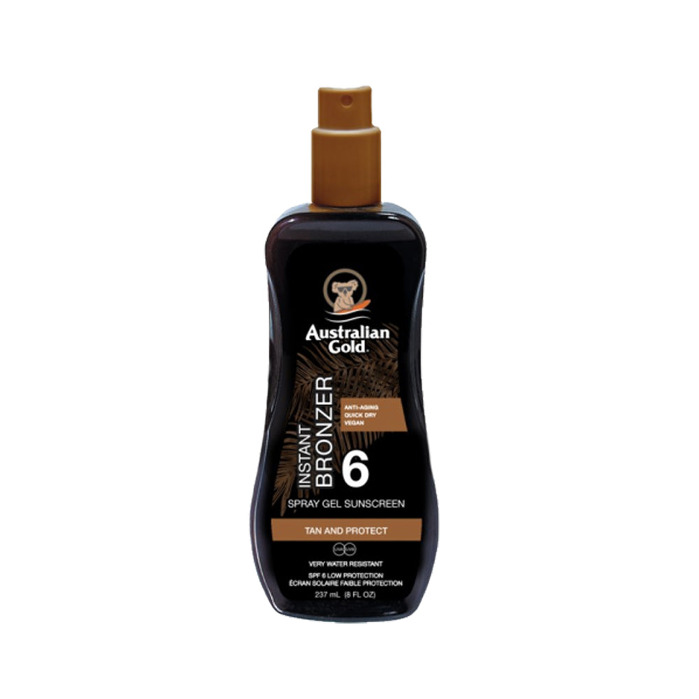 Spray Gel  Sunscreen SPF6 con Instant Bronzer_054402700785_Australian Gold