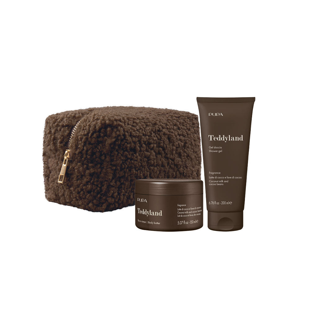 Teddyland Latte di cocco e fave di cacao Kit con Burro Corpo_8011607393251_Pupa