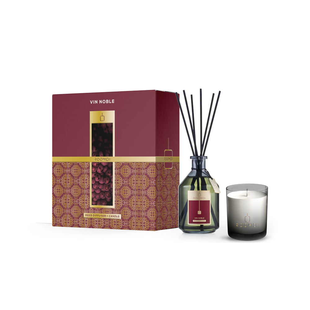 Vin Noble Profumo Ambiente + Candela Cofanetto Regalo_8053629623954_Roomoi